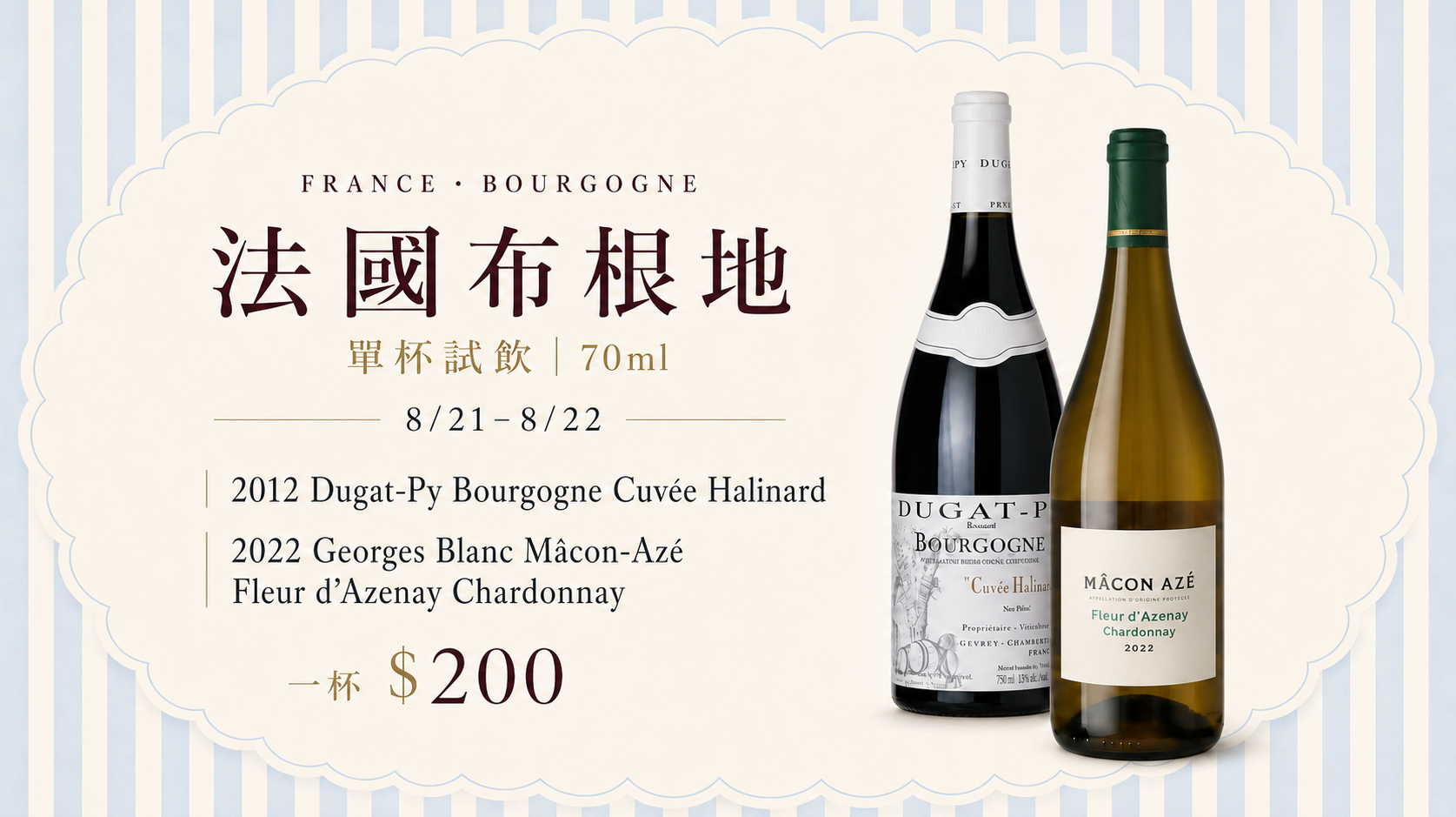 【一杯品味，一週風景｜布根地🍷】
